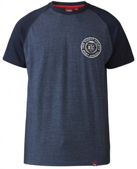 D555 Spencer T-shirt Navy - Tricouri - Tricouri Bărbați Mărimi Mari