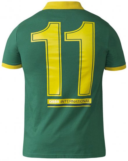 D555 Silva Polo Green - Tricouri polo - Tricouri Polo Bărbați Mărimi Mari