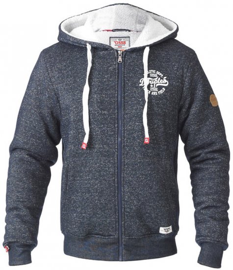 D555 Hulk Fur Lined Zipper Hood Navy - Pulovere & hanorace - Pulovere & Hanorace Bărbați Mărimi Mari