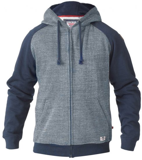 D555 Cristiano Hoodie Blue/Navy - Pulovere & hanorace - Pulovere & Hanorace Bărbați Mărimi Mari