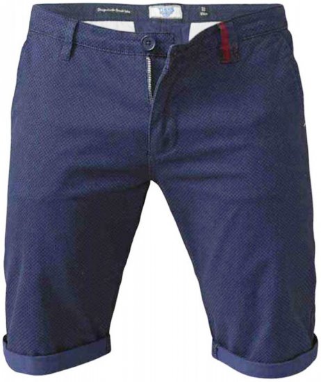 D555 Rupert Shorts Navy - Pantaloni scurți - Pantaloni Scurți Mărimi mari Bărbați 
