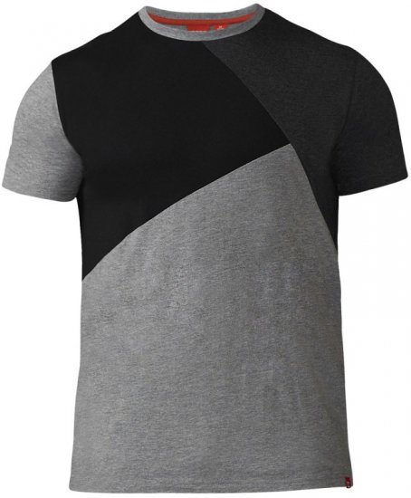 D555 Authentic T-shirt Grey - Tricouri - Tricouri Bărbați Mărimi Mari