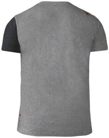 D555 Authentic T-shirt Grey - Tricouri - Tricouri Bărbați Mărimi Mari