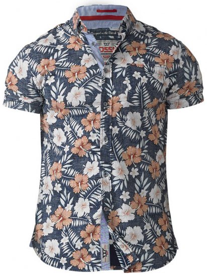 D555 Huxley Hawaii Shirt - Cămăși - Cămăși Bărbați Mărimi Mari