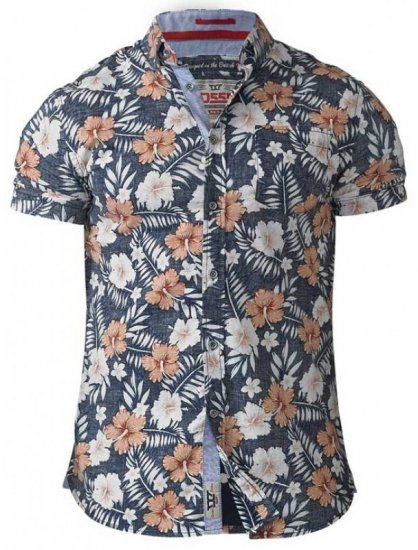 D555 Huxley Hawaii Shirt - Cămăși - Cămăși Bărbați Mărimi Mari