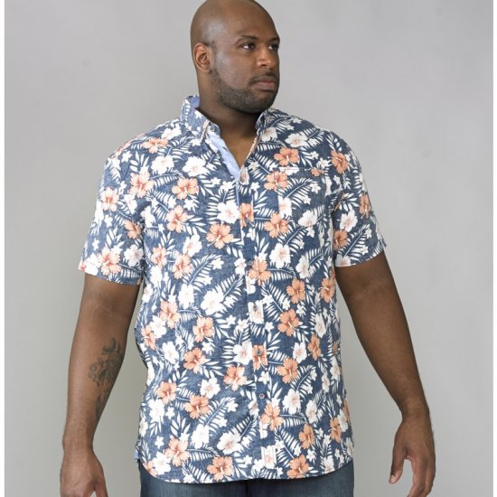 D555 Huxley Hawaii Shirt - Cămăși - Cămăși Bărbați Mărimi Mari