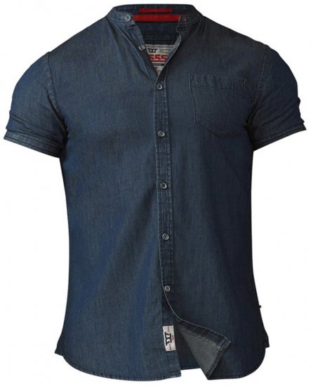 D555 Astra Short Sleeve Denim Shirt - Cămăși - Cămăși Bărbați Mărimi Mari