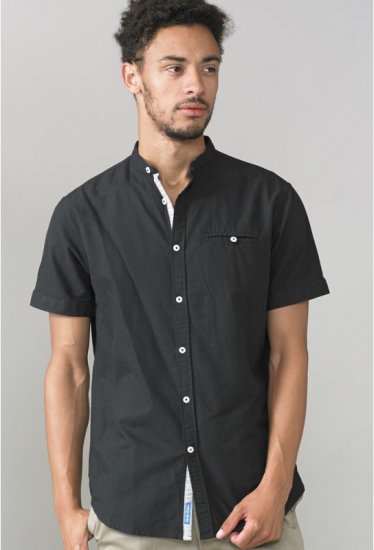 D555 Dwight Short Sleeve Shirt Black - Cămăși - Cămăși Bărbați Mărimi Mari