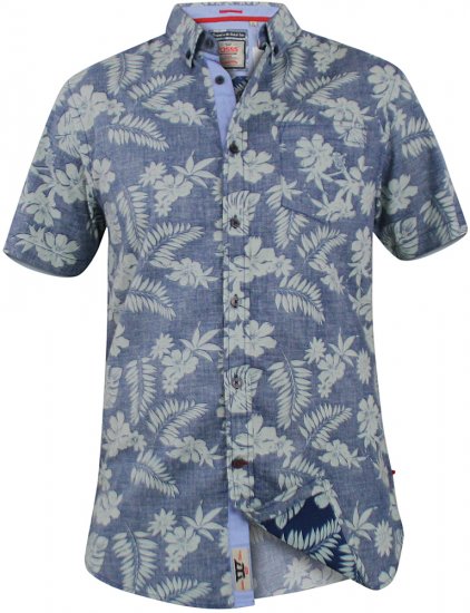 D555 Oswald Short Sleeve Hawaii Shirt - Cămăși - Cămăși Bărbați Mărimi Mari