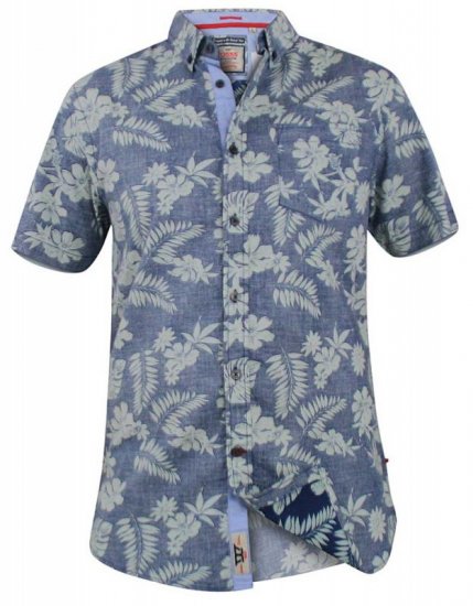 D555 Oswald Short Sleeve Hawaii Shirt - Cămăși - Cămăși Bărbați Mărimi Mari