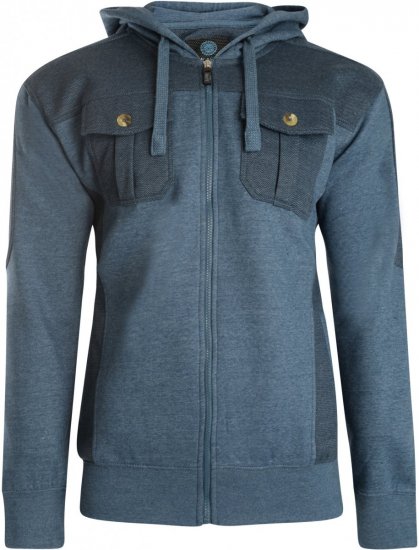 Kam Jeans 700 Contrast Print Hoody Denim - Pulovere & hanorace - Pulovere & Hanorace Bărbați Mărimi Mari
