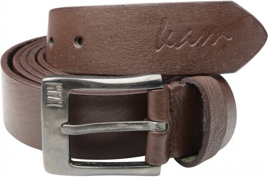 Kam Jeans 913 Jeans Belt Genuine Leather Brown , 3,5cm - Curele - Curele Bărbați Mărimi Mari