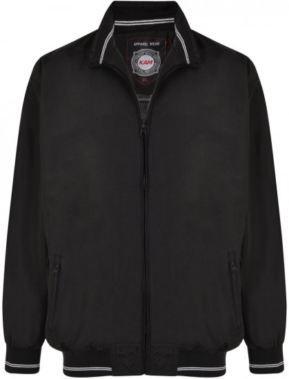 Kam Jeans 436 Summer Jacket Black - Geci - Geci Bărbați Mărimi Mari