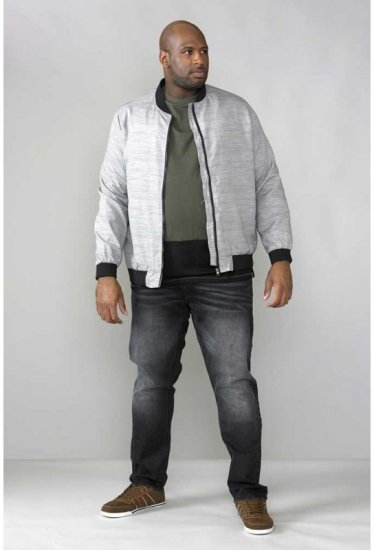 D555 Lou Bomber Jacket Grey - Geci - Geci Bărbați Mărimi Mari