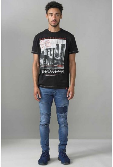 D555 Cain T-shirt Black - Tricouri - Tricouri Bărbați Mărimi Mari