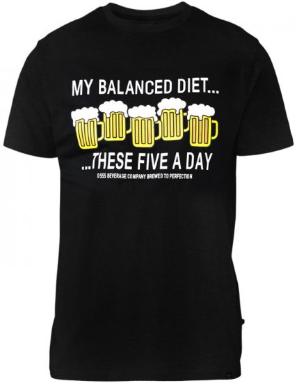 D555 Madison T-shirt Black - Tricouri - Tricouri Bărbați Mărimi Mari