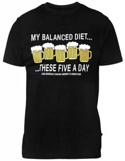 D555 Madison T-shirt Black - Tricouri - Tricouri Bărbați Mărimi Mari