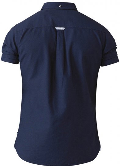 D555 Norman Short Sleeve Oxford Shirt Navy - Cămăși - Cămăși Bărbați Mărimi Mari