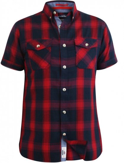 D555 Oliver Short Sleeve Shirt - Cămăși - Cămăși Bărbați Mărimi Mari