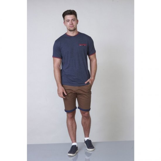 D555 Nelly T-shirt Denim Blue - Tricouri - Tricouri Bărbați Mărimi Mari