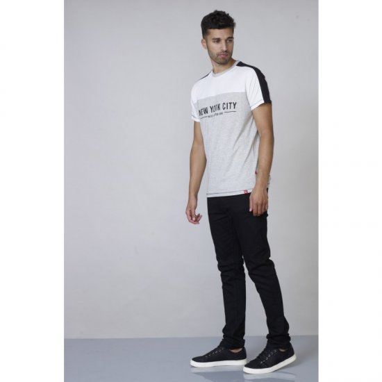 D555 Alvester T-shirt Grey - Tricouri - Tricouri Bărbați Mărimi Mari