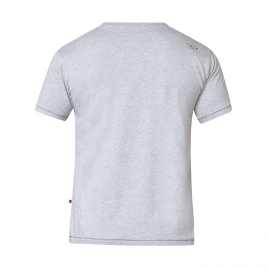 D555 Phillip T-shirt Grey - Tricouri - Tricouri Bărbați Mărimi Mari