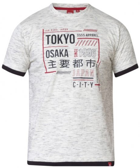 D555 Merlin T-shirt Grey - Tricouri - Tricouri Bărbați Mărimi Mari
