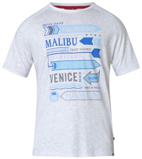 D555 Norris T-shirt Grey - Tricouri - Tricouri Bărbați Mărimi Mari