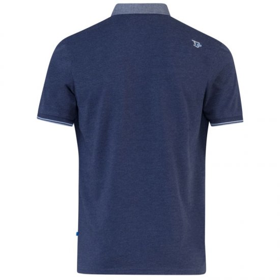 D555 Brent Polo Denim Blue - Tricouri polo - Tricouri Polo Bărbați Mărimi Mari