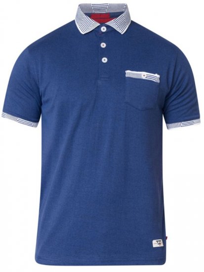 D555 George Polo Navy - Tricouri polo - Tricouri Polo Bărbați Mărimi Mari