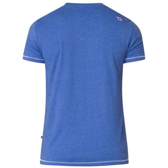 D555 Kansas T-shirt Blue - Tricouri - Tricouri Bărbați Mărimi Mari