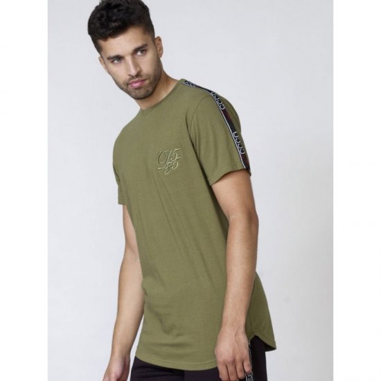 D555 Kambria Couture T-shirt Khaki - Tricouri - Tricouri Bărbați Mărimi Mari