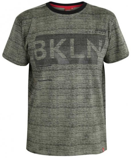 D555 NewYork Brooklyn T-shirt Khaki - Tricouri - Tricouri Bărbați Mărimi Mari