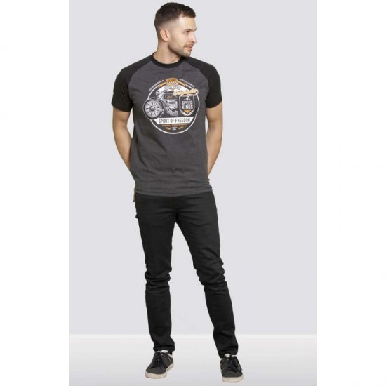 D555 Dallas T-shirt Charcoal - Tricouri - Tricouri Bărbați Mărimi Mari