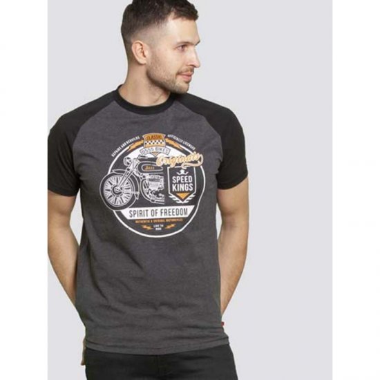 D555 Dallas T-shirt Charcoal - Tricouri - Tricouri Bărbați Mărimi Mari