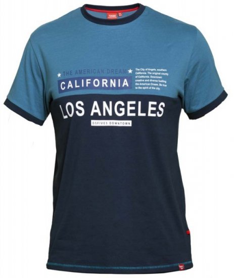 D555 Jackson T-shirt Teal - Tricouri - Tricouri Bărbați Mărimi Mari