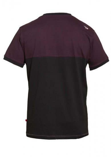 D555 Jackson T-shirt Burgundy - Tricouri - Tricouri Bărbați Mărimi Mari