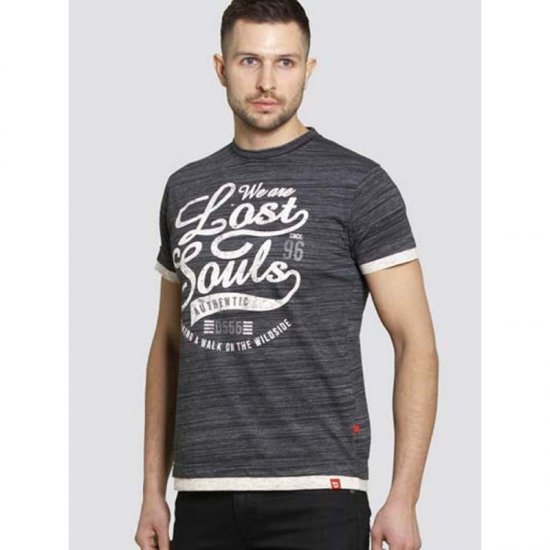 D555 Maiden T-shirt Black - Tricouri - Tricouri Bărbați Mărimi Mari