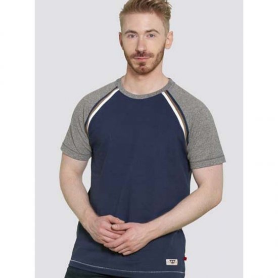 D555 Ashburn T-shirt Navy - Tricouri - Tricouri Bărbați Mărimi Mari