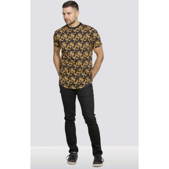 D555 Dave Couture T-shirt Black - Tricouri - Tricouri Bărbați Mărimi Mari