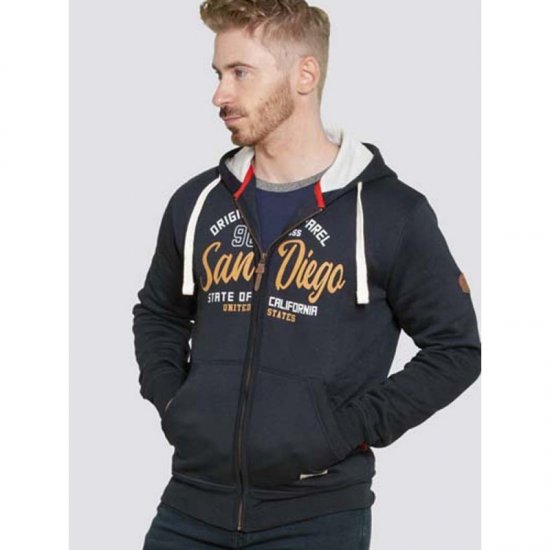 D555 Stockton Hoodie Navy - Pulovere & hanorace - Pulovere & Hanorace Bărbați Mărimi Mari
