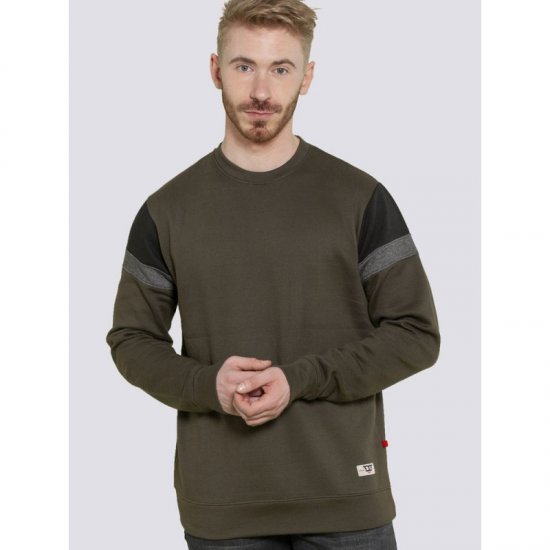 D555 Clermont Sweatshirt Khaki - Pulovere & hanorace - Pulovere & Hanorace Bărbați Mărimi Mari