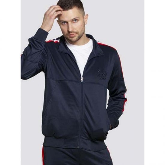 D555 Brookes Couture Zip Up Navy - Pulovere & hanorace - Pulovere & Hanorace Bărbați Mărimi Mari