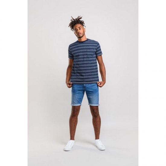 D555 Caspian T-shirt Navy - Tricouri - Tricouri Bărbați Mărimi Mari