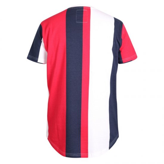 D555 Bancroft T-shirt Red/Navy - Tricouri - Tricouri Bărbați Mărimi Mari