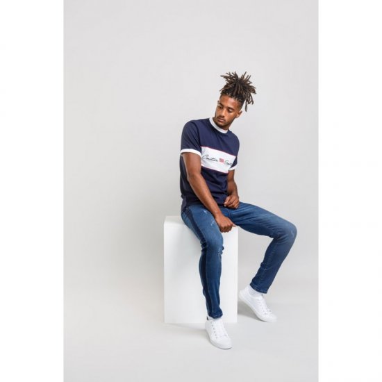 D555 Cullen T-shirt Navy - Tricouri - Tricouri Bărbați Mărimi Mari