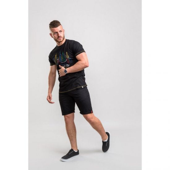 D555 Shelby T-shirt Black - Tricouri - Tricouri Bărbați Mărimi Mari
