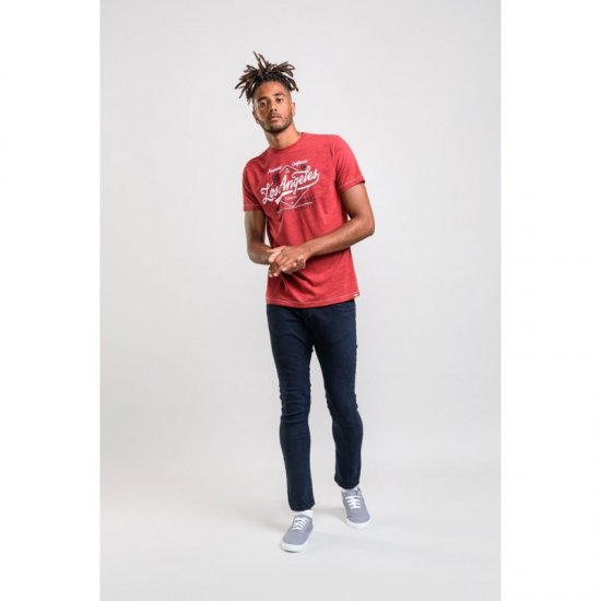 D555 Shelton T-shirt Red - Tricouri - Tricouri Bărbați Mărimi Mari