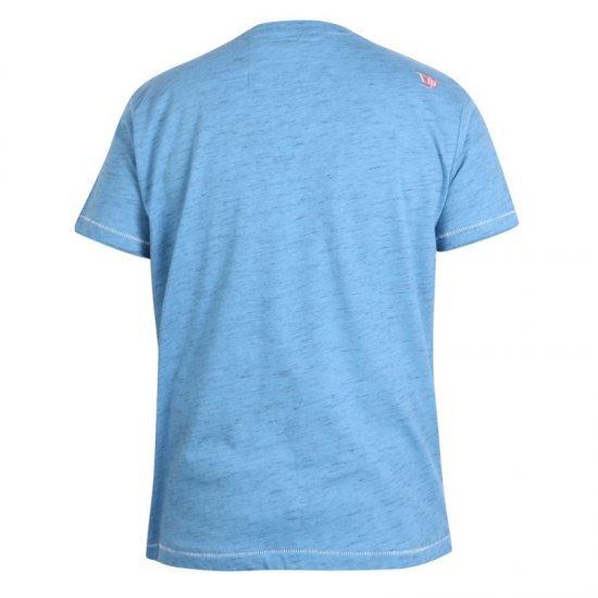 D555 Shelton T-shirt Blue - Tricouri - Tricouri Bărbați Mărimi Mari