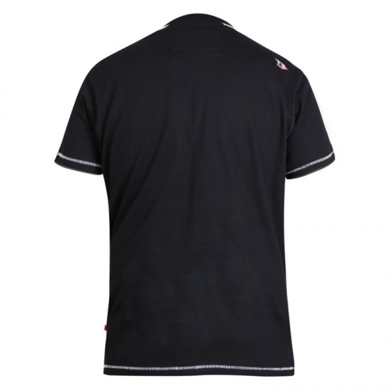 D555 Walton T-shirt Black - Tricouri - Tricouri Bărbați Mărimi Mari